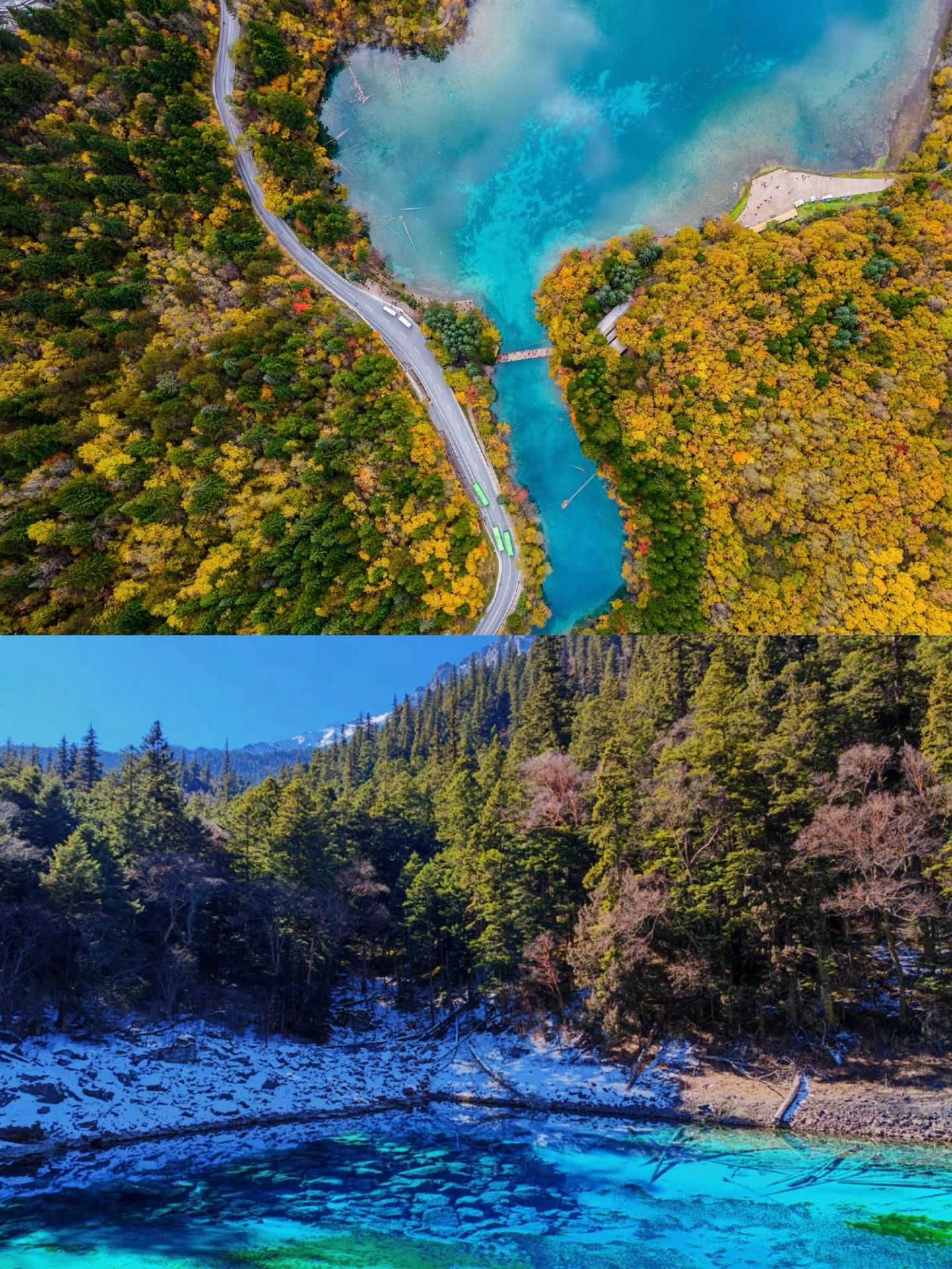 川西秋天旅行，九寨沟的秋天属于顶级的