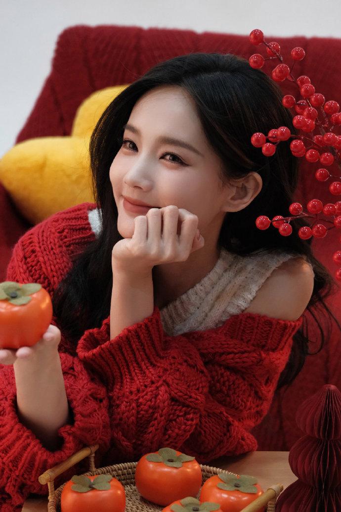 🎉李一桐新年柿子妆 🍅✨新年新气象，今年过年，我被李一桐的古风红色柿子妆惊艳