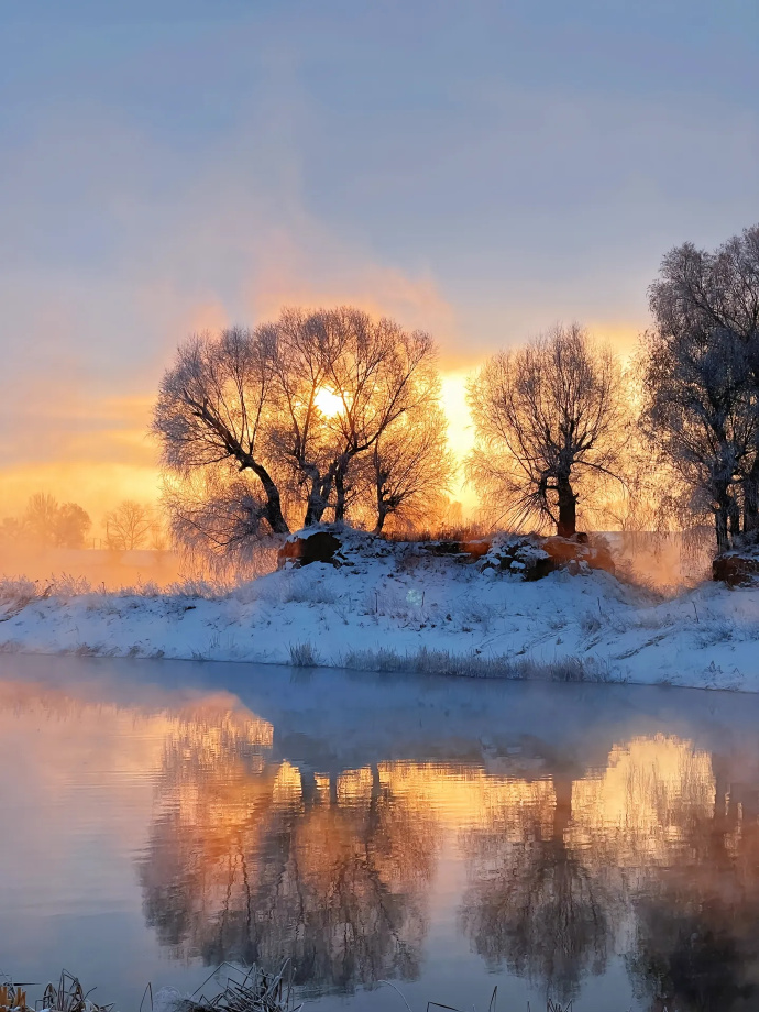 呼和浩特的雪景真的超级好看啊，一起在呼和浩特赏雪吧 ​