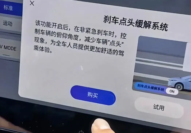 快要绷不住了，“刹车点头缓解系统”付费已经来了，“付费刹车”会很遥远么？

第九