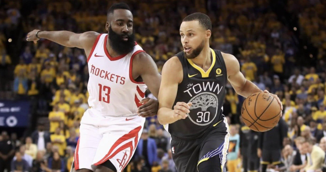 NBA现役5大“门面人物”
1、库里（35岁、预计38岁退役）
2、哈登（34岁
