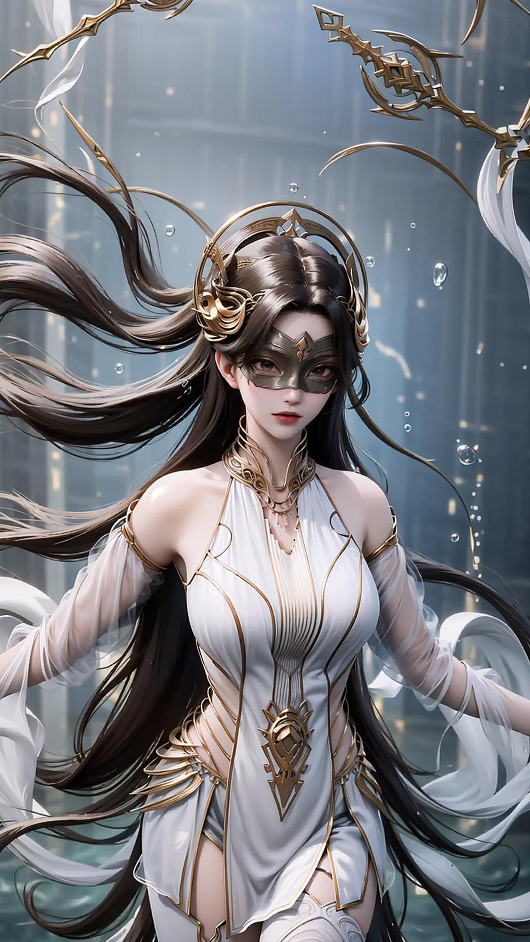 国漫女神｜《遮天》狠人大帝AI高清手机壁纸：号吞天大帝，成道后一击扫灭羽化神朝，