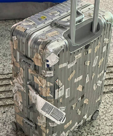 看过世界的旅行箱长什么样