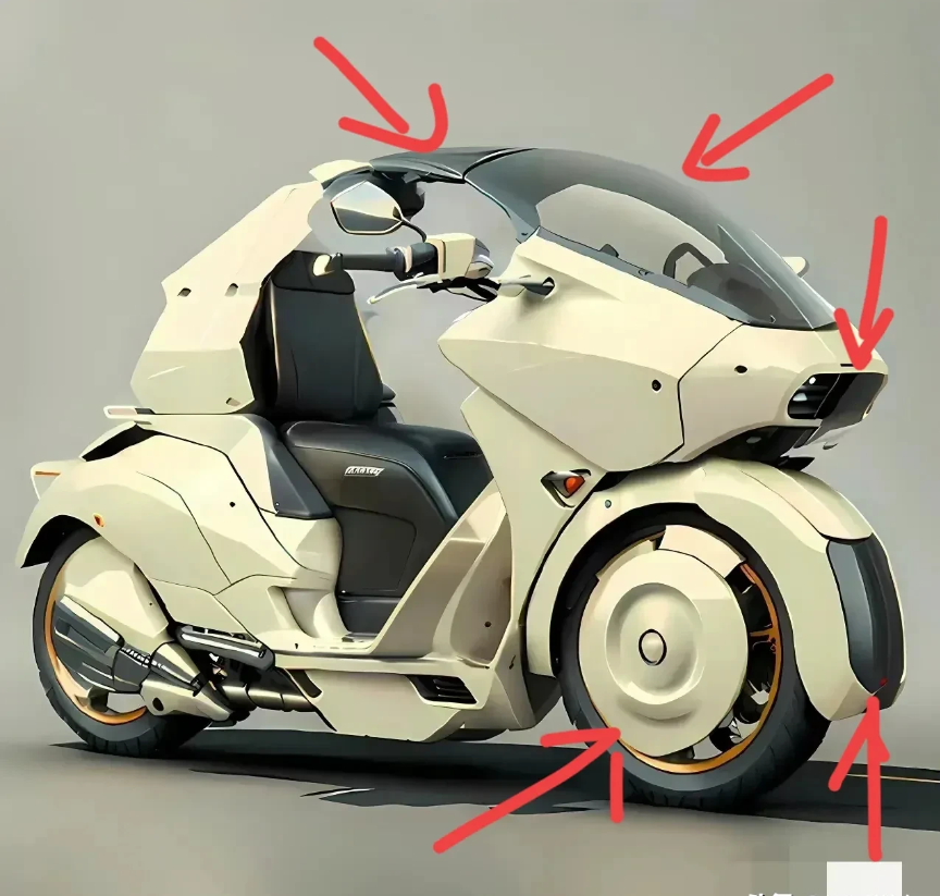 这种新能源摩托车9000一辆，我绝对买两辆，一辆自己开，一辆媳妇送娃开，遮风挡雨