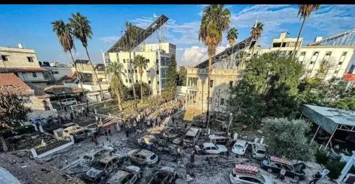 国际舆论争吵了一天，真相终于大白。

加沙地带的一所医院发生了爆炸，哈马斯组织和