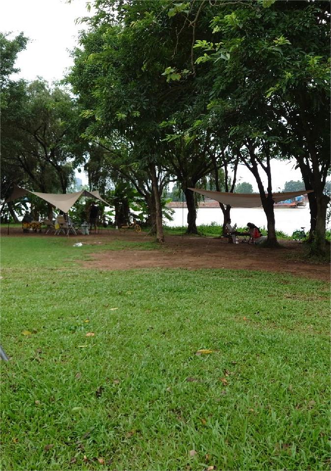 广州免费露营地实测：大学城北岸绿地