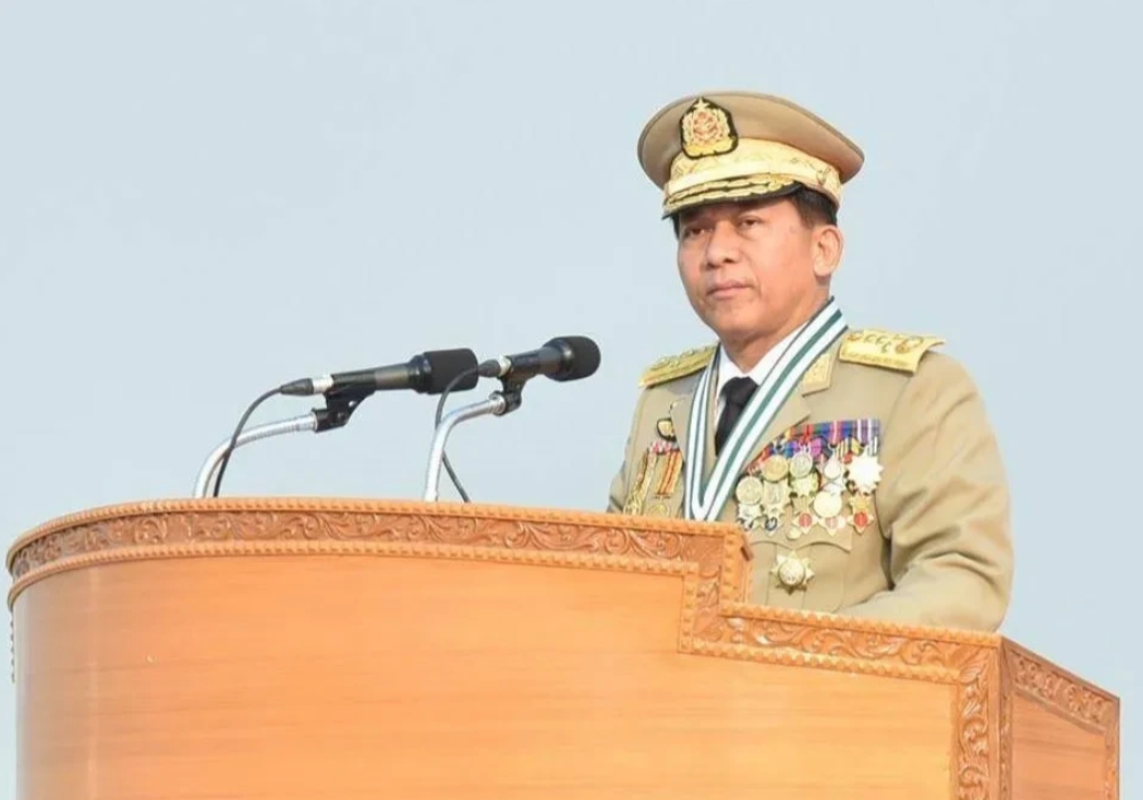 缅甸军方一号人物敏昂莱罔顾事实，诈骗利益链上也有他的一份，此前他曾派军机接走并保