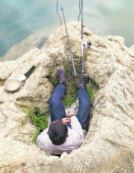 用什么办法，把这个瘟神弄走？

这个钓位位置绝佳，是俺最先发现并辛苦开凿打理出来