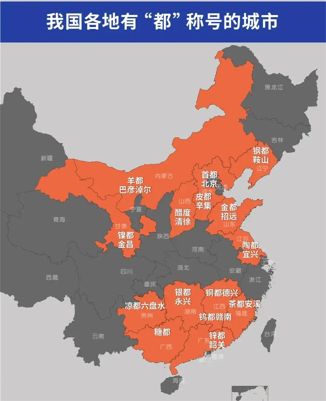 各地有“都”称号的城市