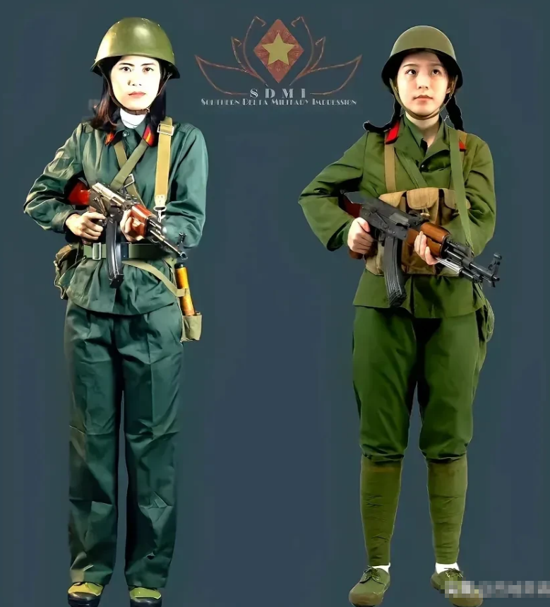 哪边是中国女兵，哪边是越南女兵，能看出来吗？