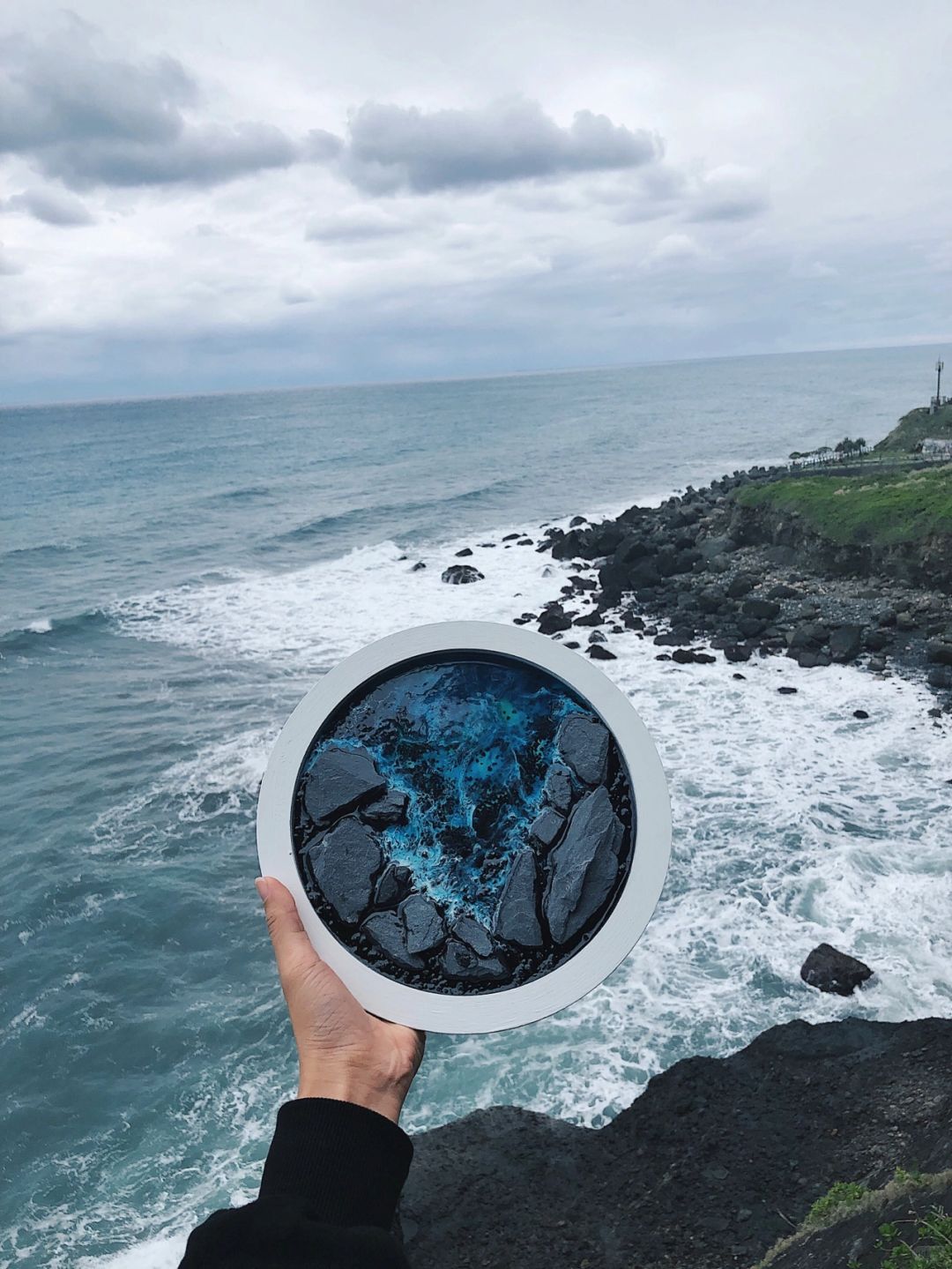 流体画-与海
世上只有一个地方有黑色沙滩
“冰岛 #reynisfjarabea