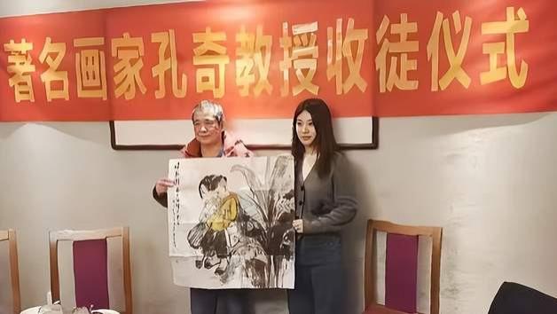 著名大画家孔奇先生喜收佳徒,拜师仪式在武昌举行