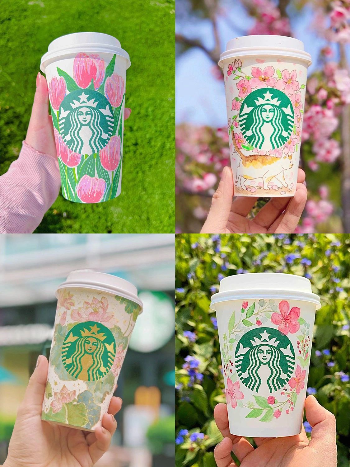 星巴克纸杯手绘#纸杯设计#