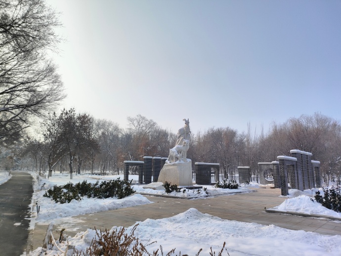 ​雪后天冷，一直适度运动着，安全和保暖也注意了。乌鲁木齐最近晴天多，赏雪正当时。