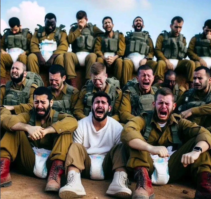 在加沙的以色列士兵全部拍合照！
在加沙的以军，在战斗休整时期拍了一张合影，合影中