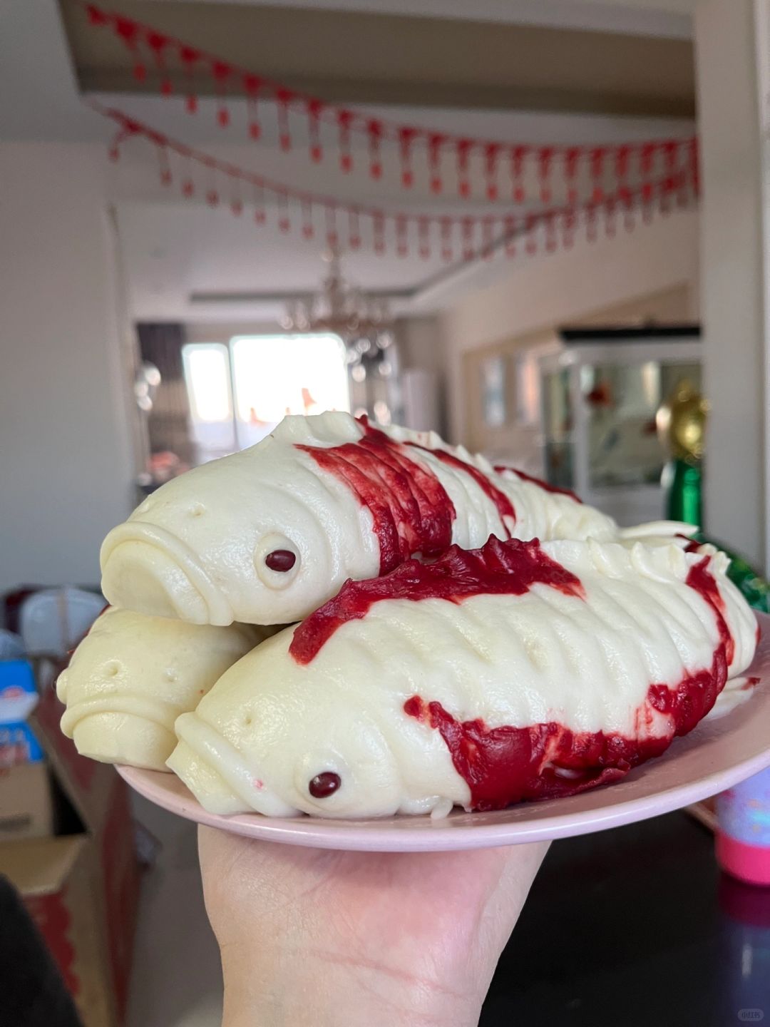 花馍（锦鲤）新年蒸蒸日上
第一次做花馍，提前练练手，过大年来个蒸锦鲤，蒸蒸日上，
