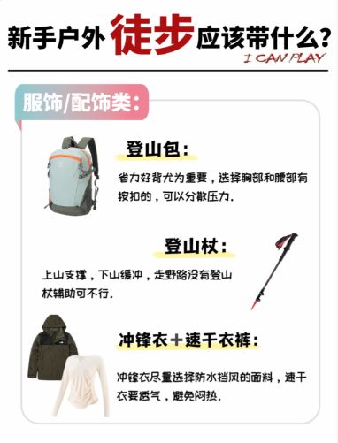新手徒步装备选择攻略