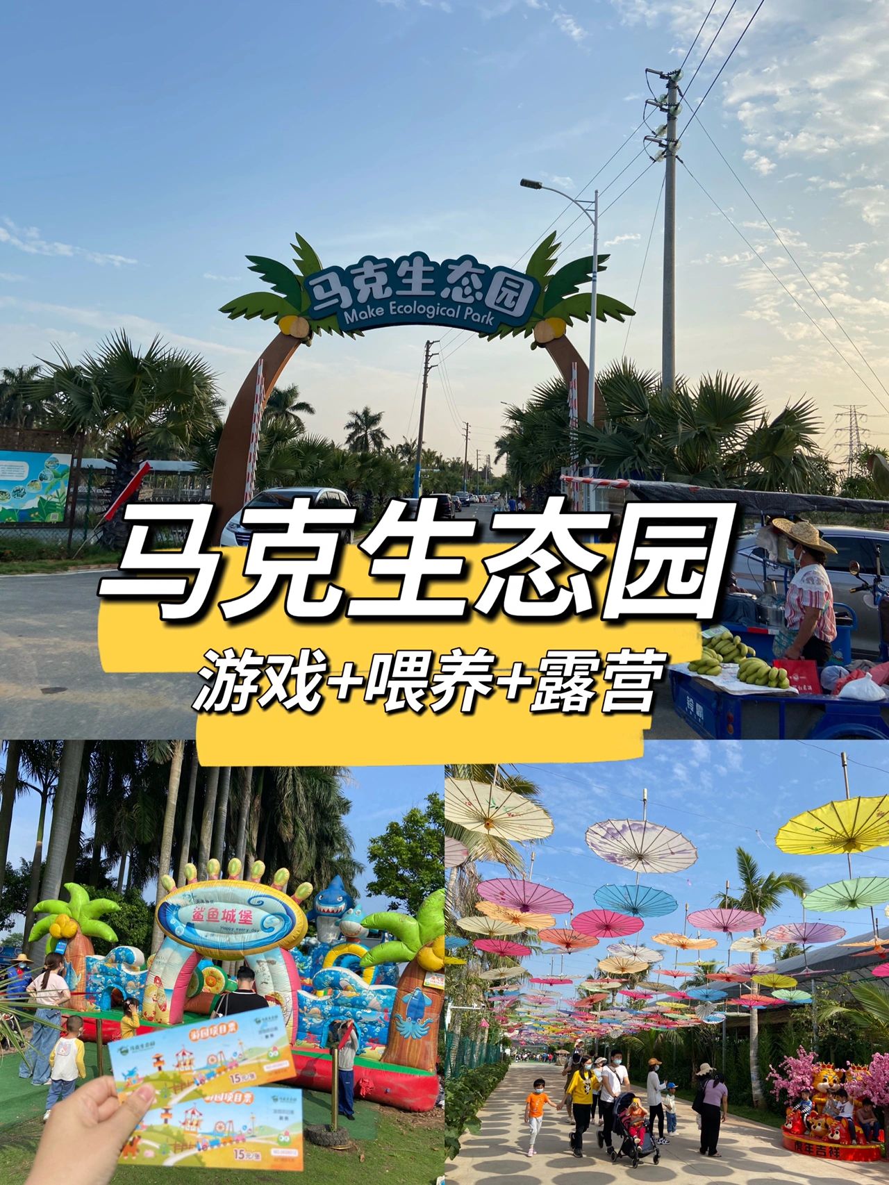 ✅南沙马克生态园｜游园+露营+喂养