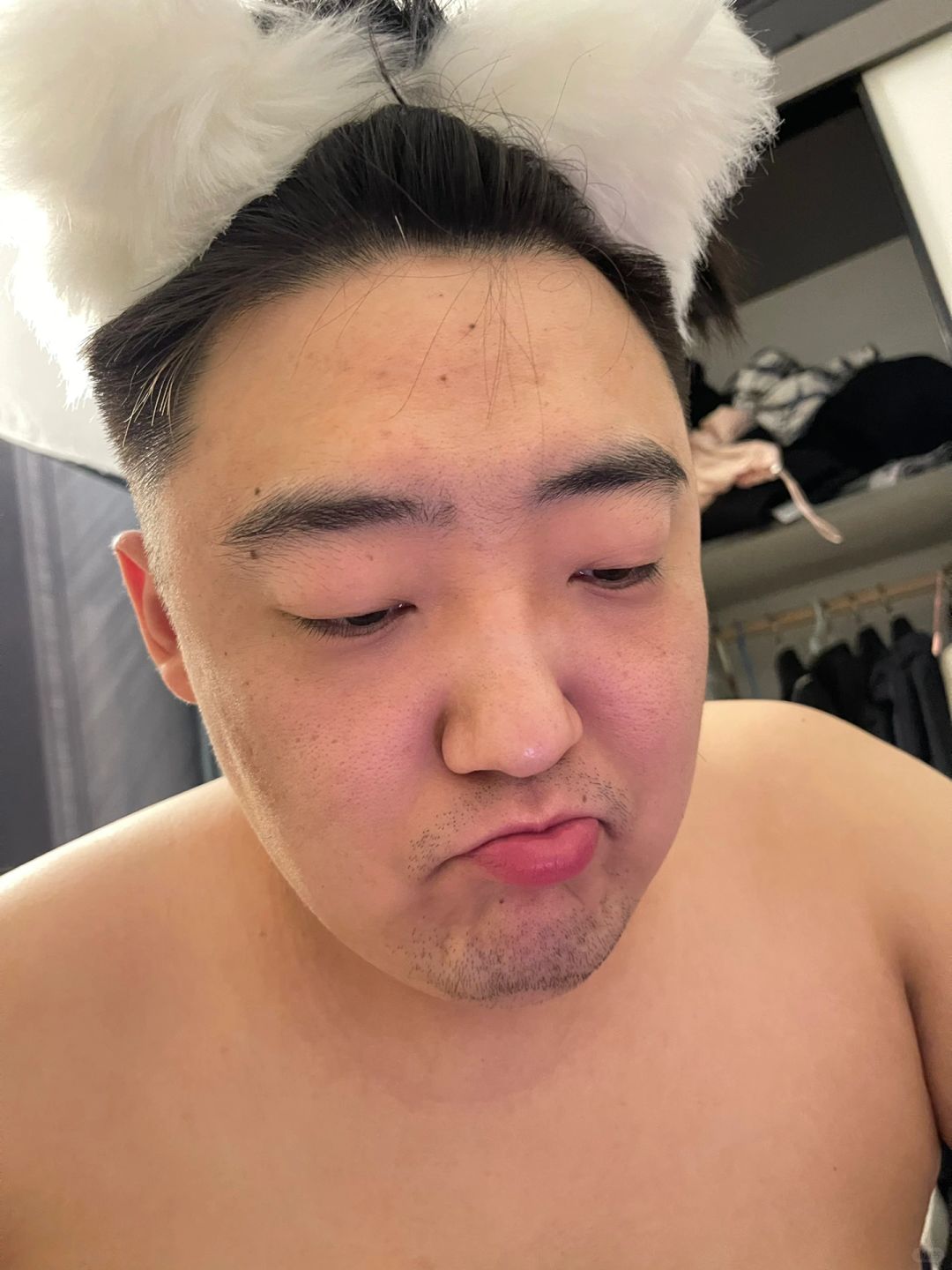爆改男友？这大宝谁顶得住啊？
#化妆前后
 #爆改 男朋友变身胖妲己