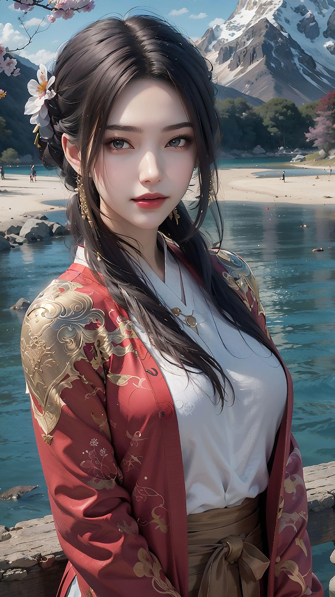 《完美世界》国漫女神AI高清手机壁纸分享：男主石昊的母亲秦怡宁！