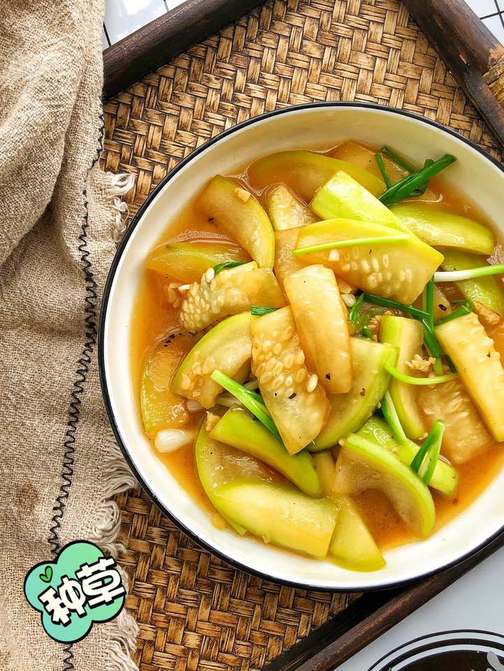 清炒蒲瓜#蒲菜的做法#