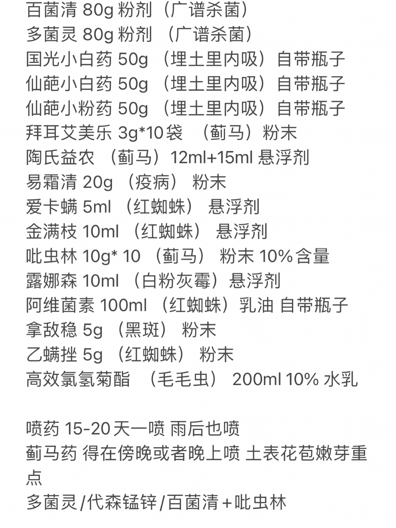 新手入坑心得记录#杀菌剂农药#