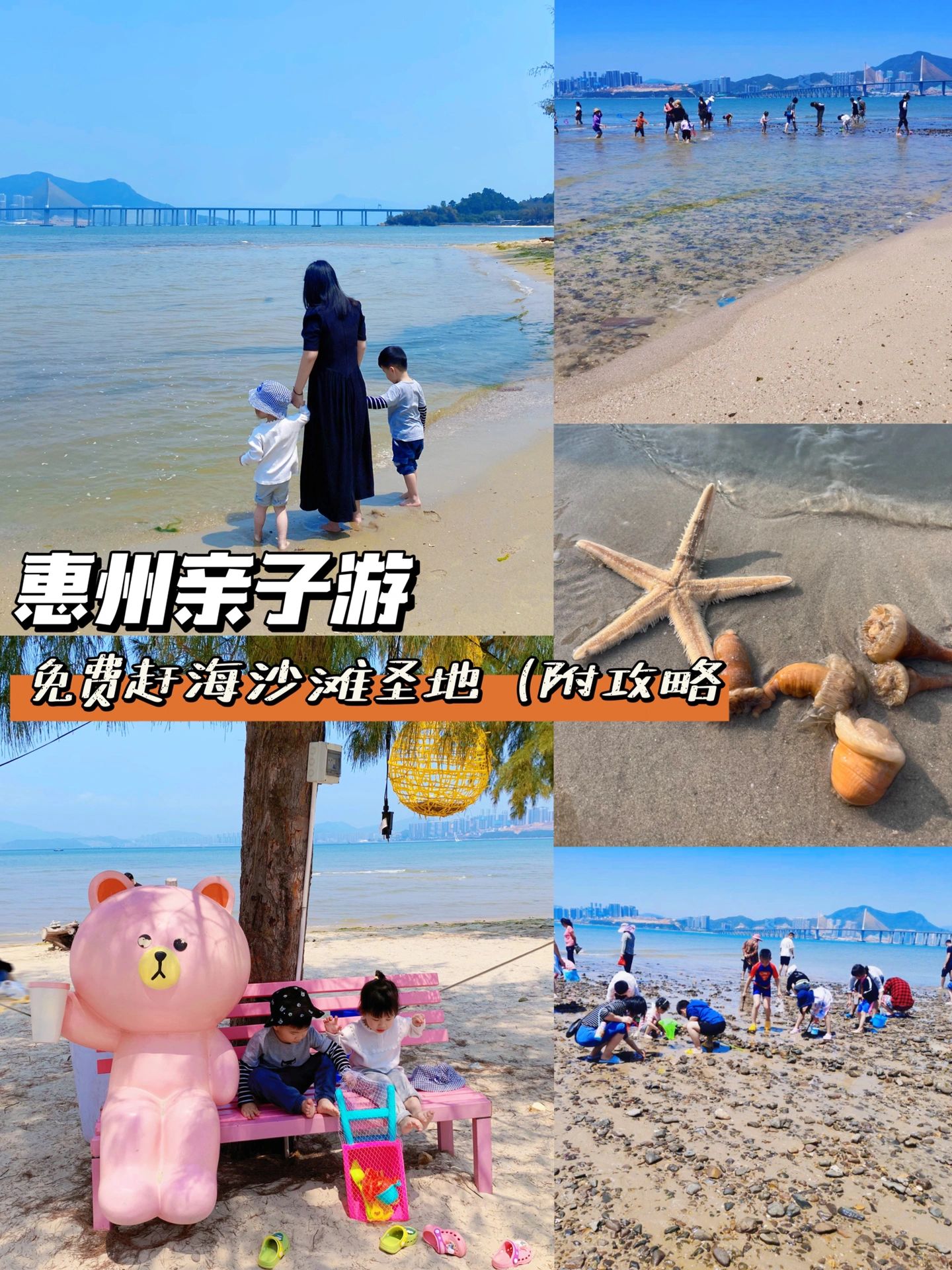 巽寮湾亲子游┋免费赶海圣地！太适合带娃了