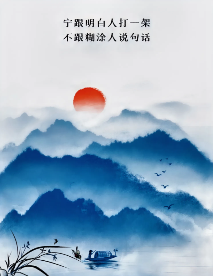 通过说话，
就能让看明白一个人，
到底是不是高人。

你去看，
凡事聪明的人和别
