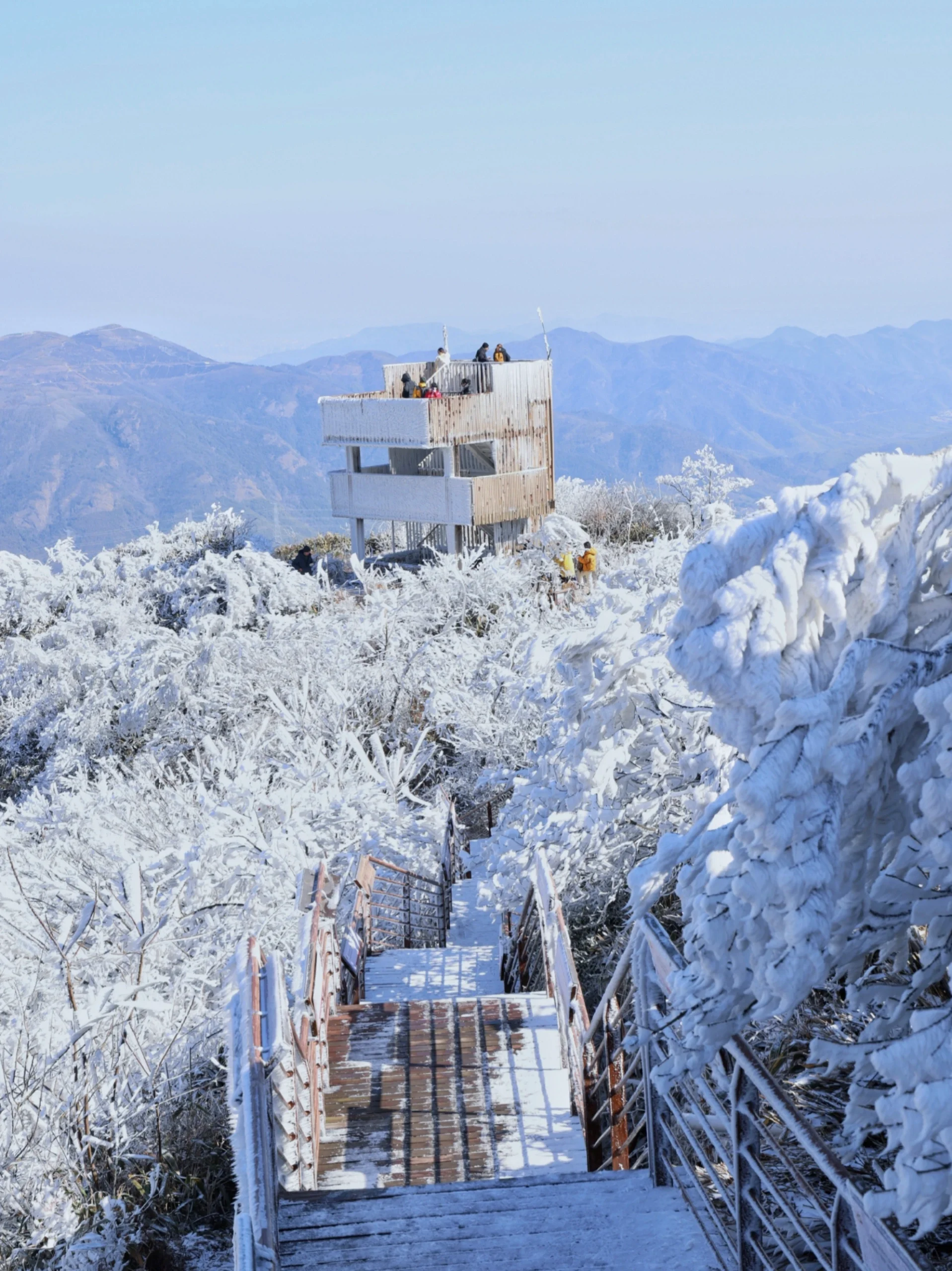 雪后的鸬鸟山美如仙境，快来抓住醉后的雪景