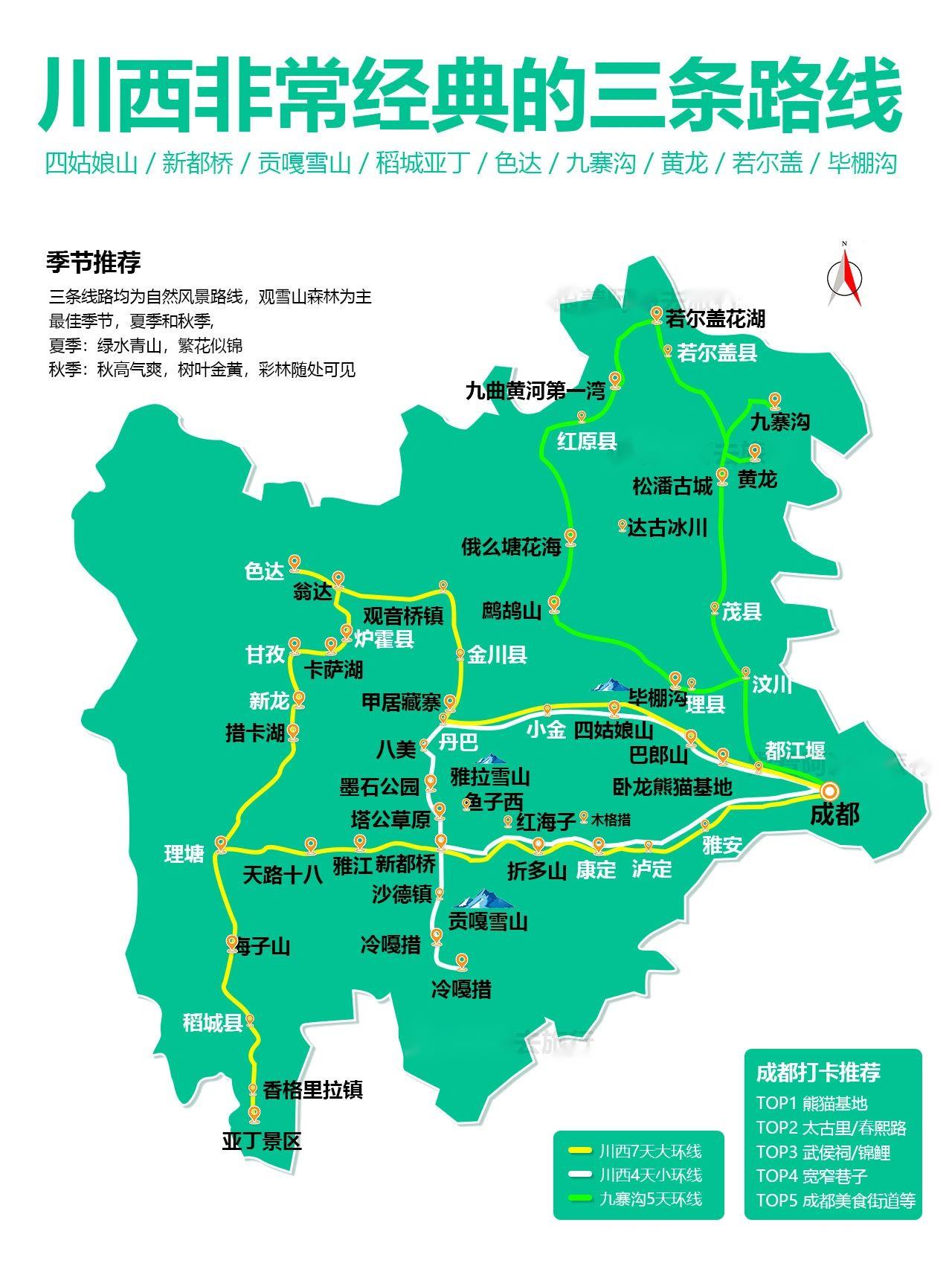 川西可以封神的三条自驾路线，给我冲