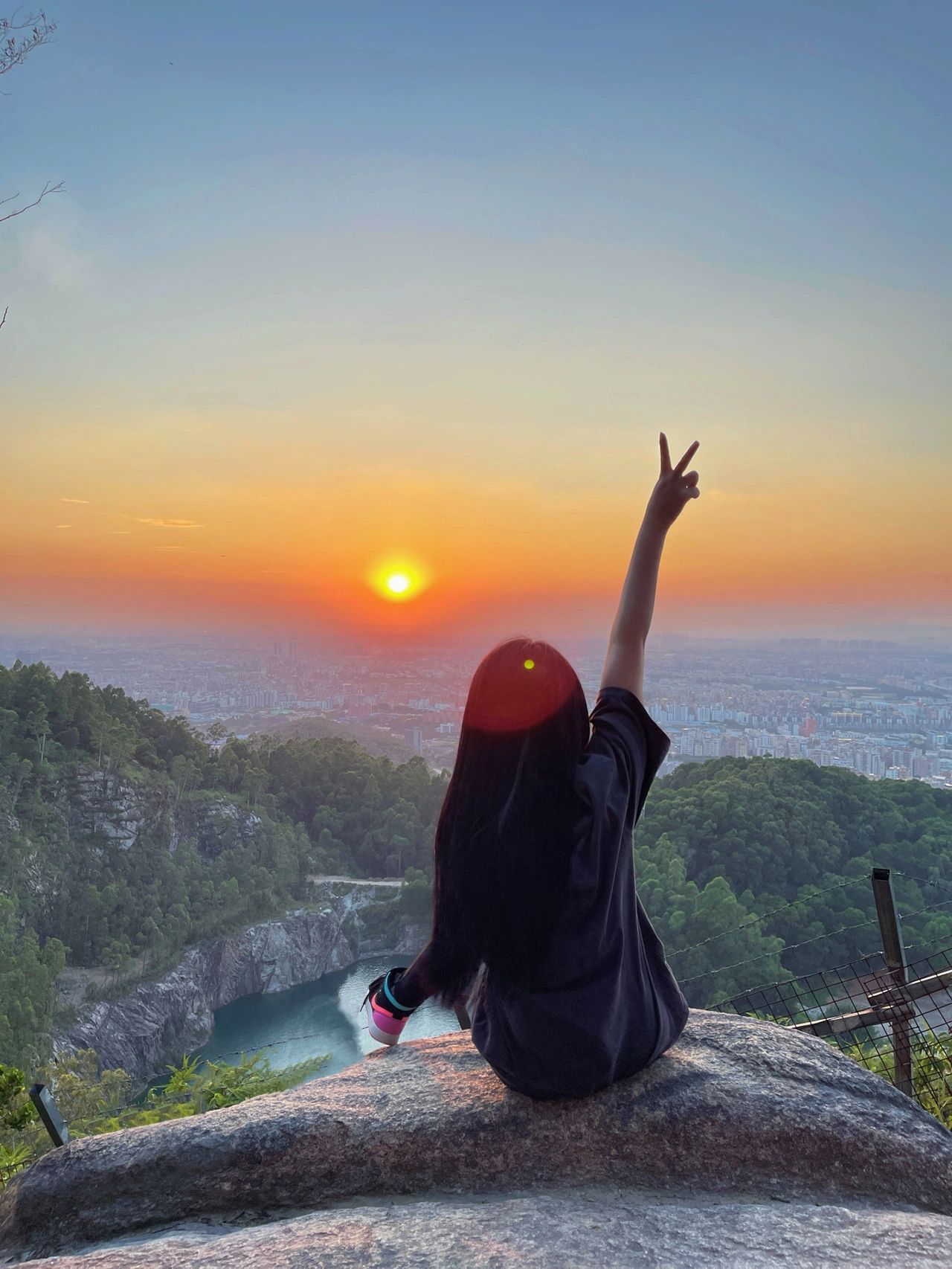 广州日落⛰️白云区六片山