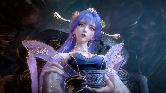 悠然自在的美女长老