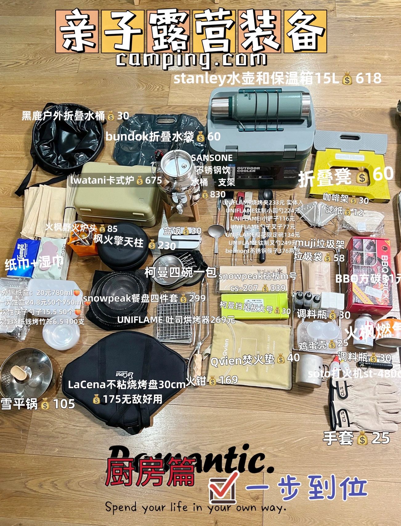 新手露营装备.一步到位