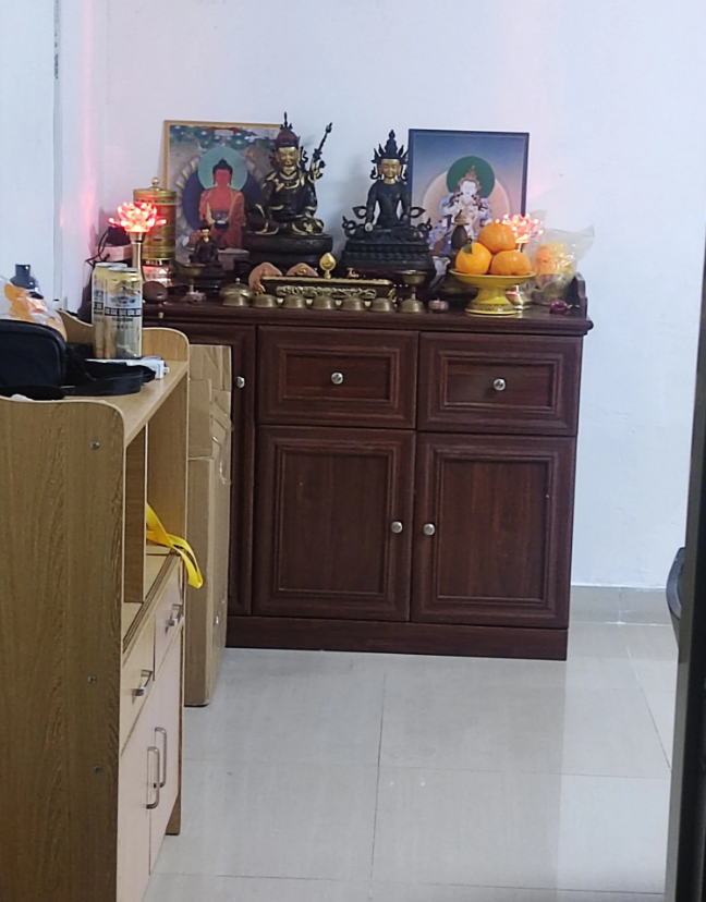 我家对门新搬来一个租户，不知道信奉的是哪路神仙，这应该是广东人的习惯吧？我现在有