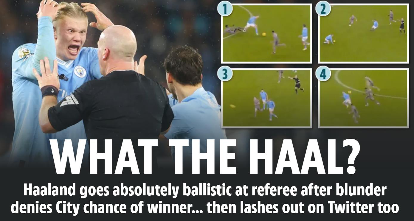 在曼城3-3战平热刺的比赛中，主裁判西蒙胡珀吹掉曼城单刀，引发了蓝月亮上下集体的