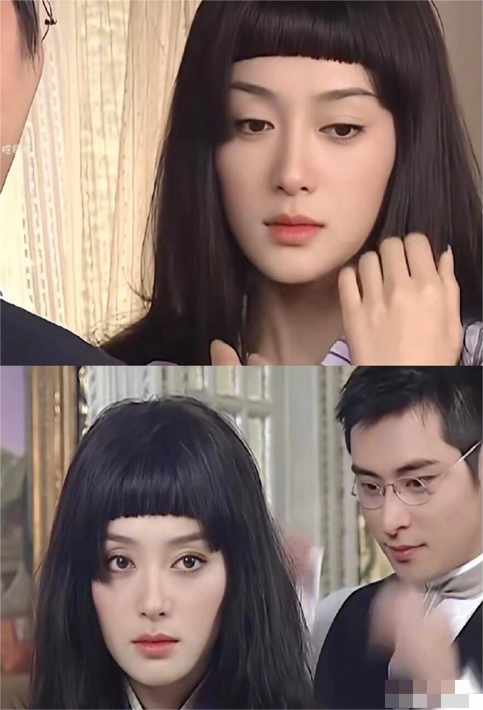 秦岚年轻时候还留过朵拉头pro版，发型全靠脸在撑，尊嘟好美啊