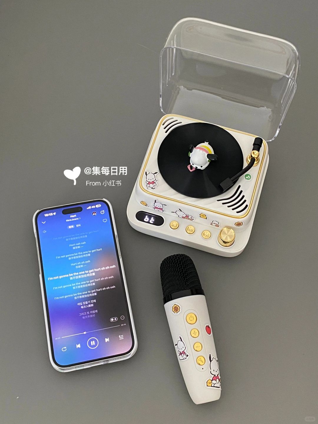 在家实现K歌自由！这谁能拒绝？
自己diy了帕恰狗～
可以边听边唱
好适合在家K