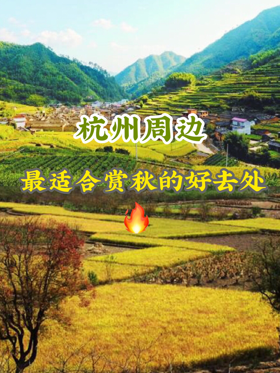 杭州周边赏秋好去处，秋景如画