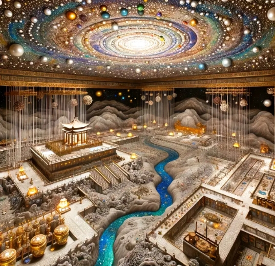 AI绘图：秦始皇陵内部。 ​​​