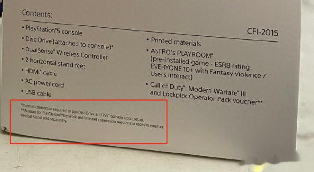 零售商已经上架蜘蛛侠、COD20同捆新版PS5！安装光驱需联网验证