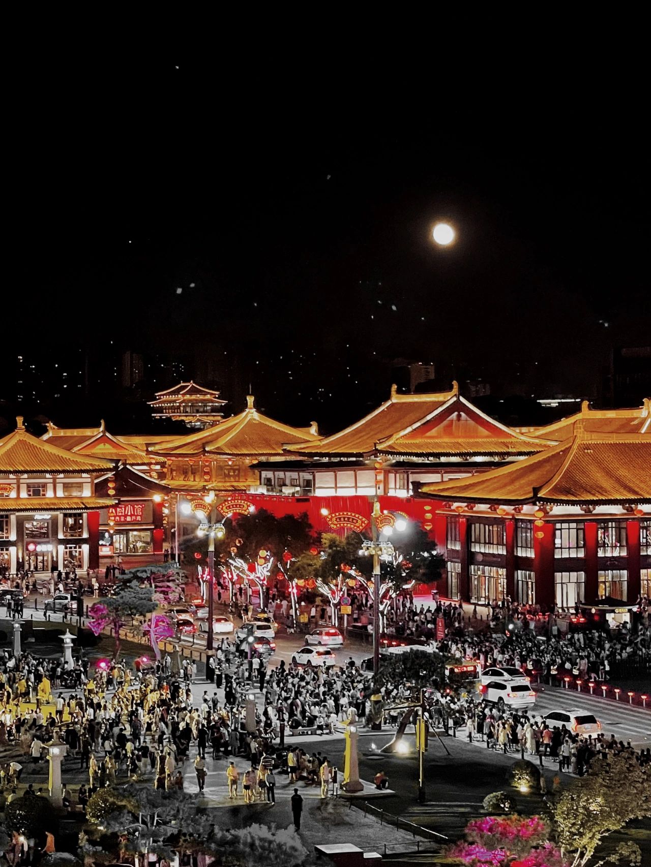 大唐不夜城夜景最佳拍摄点