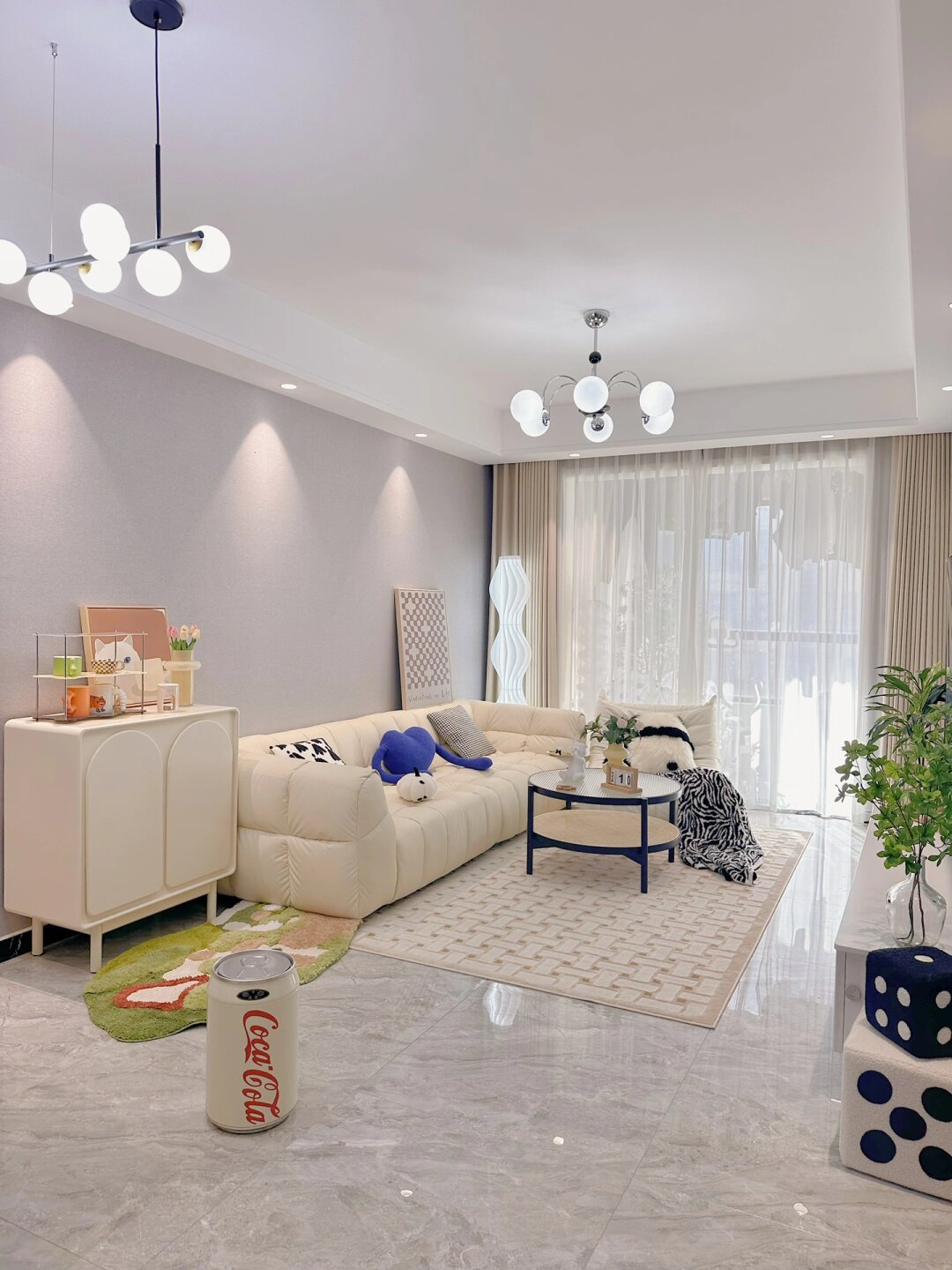7w自装89m2三室一厅，小户型这样装真显大呀
坐标：郑州
89m2三室一厅，套