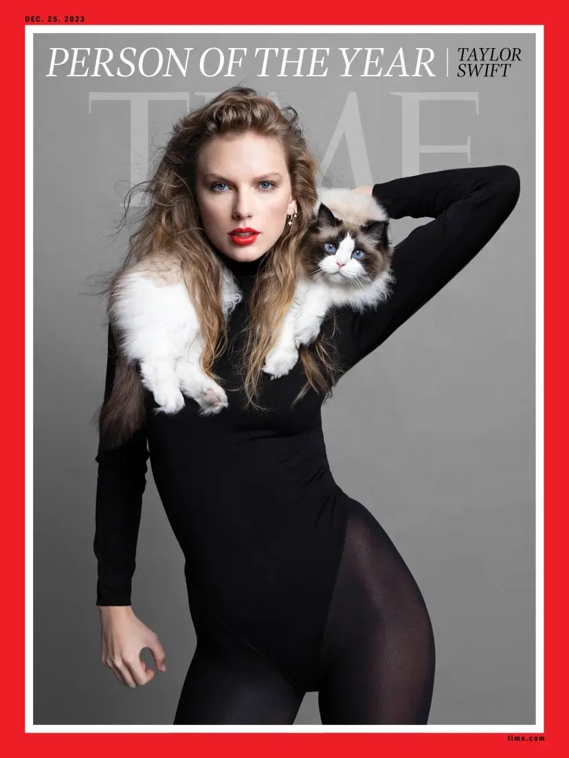 “霉霉”泰勒·斯威夫特（Taylor Swift）当选2023年《时代》杂志年度