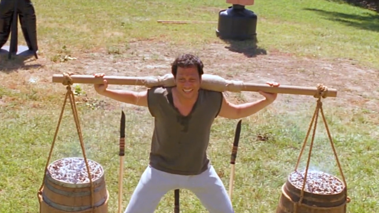 每天早上，男人都要挑着二百斤烟头，骑着尖锐的刺刀，一不小心就会鸡飞蛋打。
午餐吃