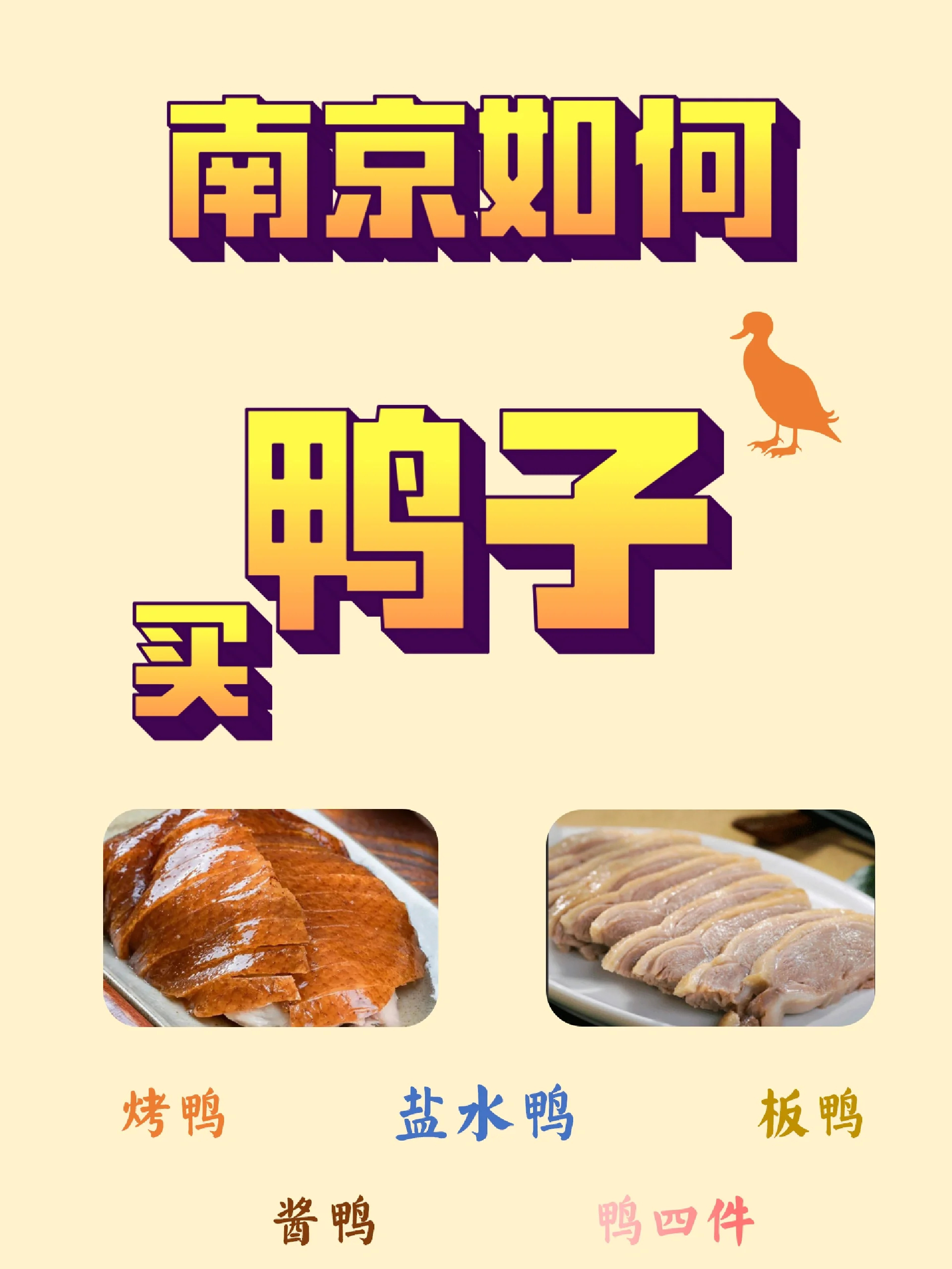 南京特产购买指南～鸭子
