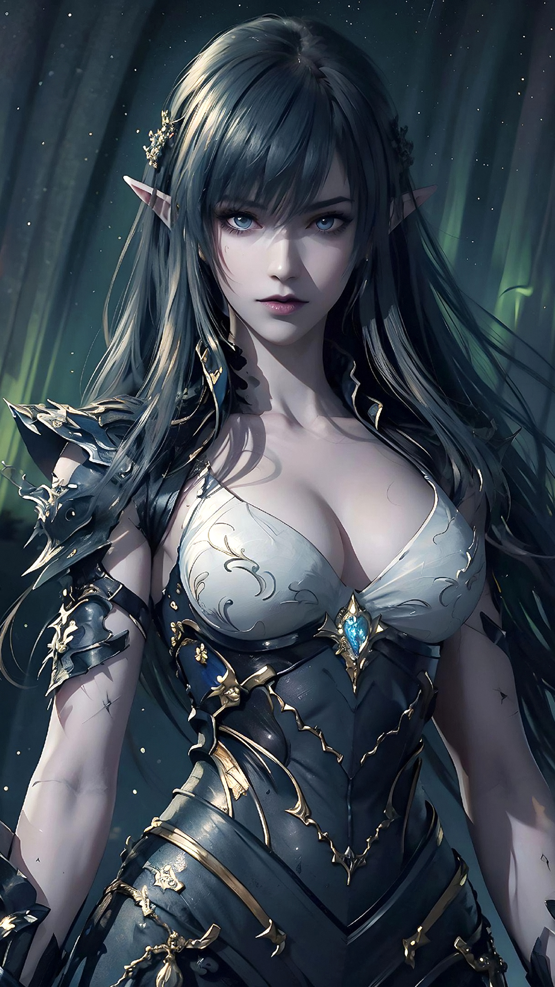 《武庚纪》国漫女神AI高清手机壁纸分享：随风起舞，冥族十三大将之一！