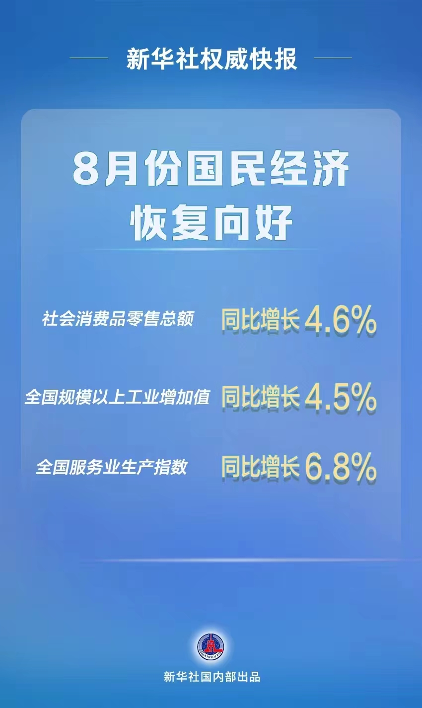 我们的总体经济稳定了，除了房地产行业之外，其他行业已经恢复稳定增长了，这对于全年