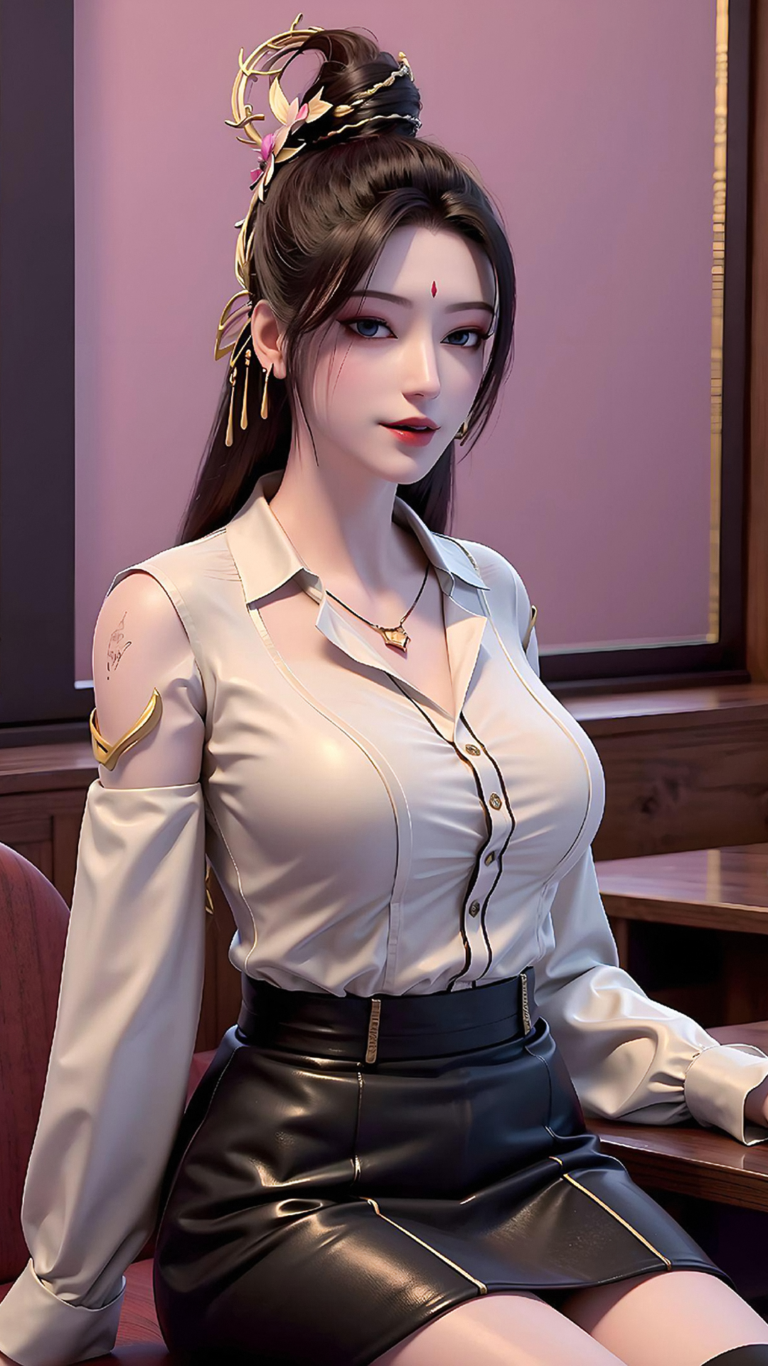 国漫女神｜《真阳武神》苏沐4K高清手机壁纸：才情绝艳奇女子，为情所困入凡尘！