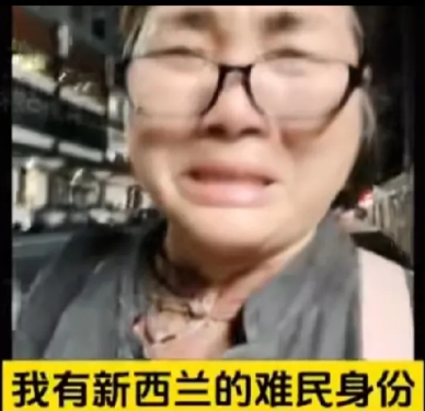 中国大妈：“终于获得了新西兰难民身份，可他们不给地方住、不给饭吃、不给钱花。

