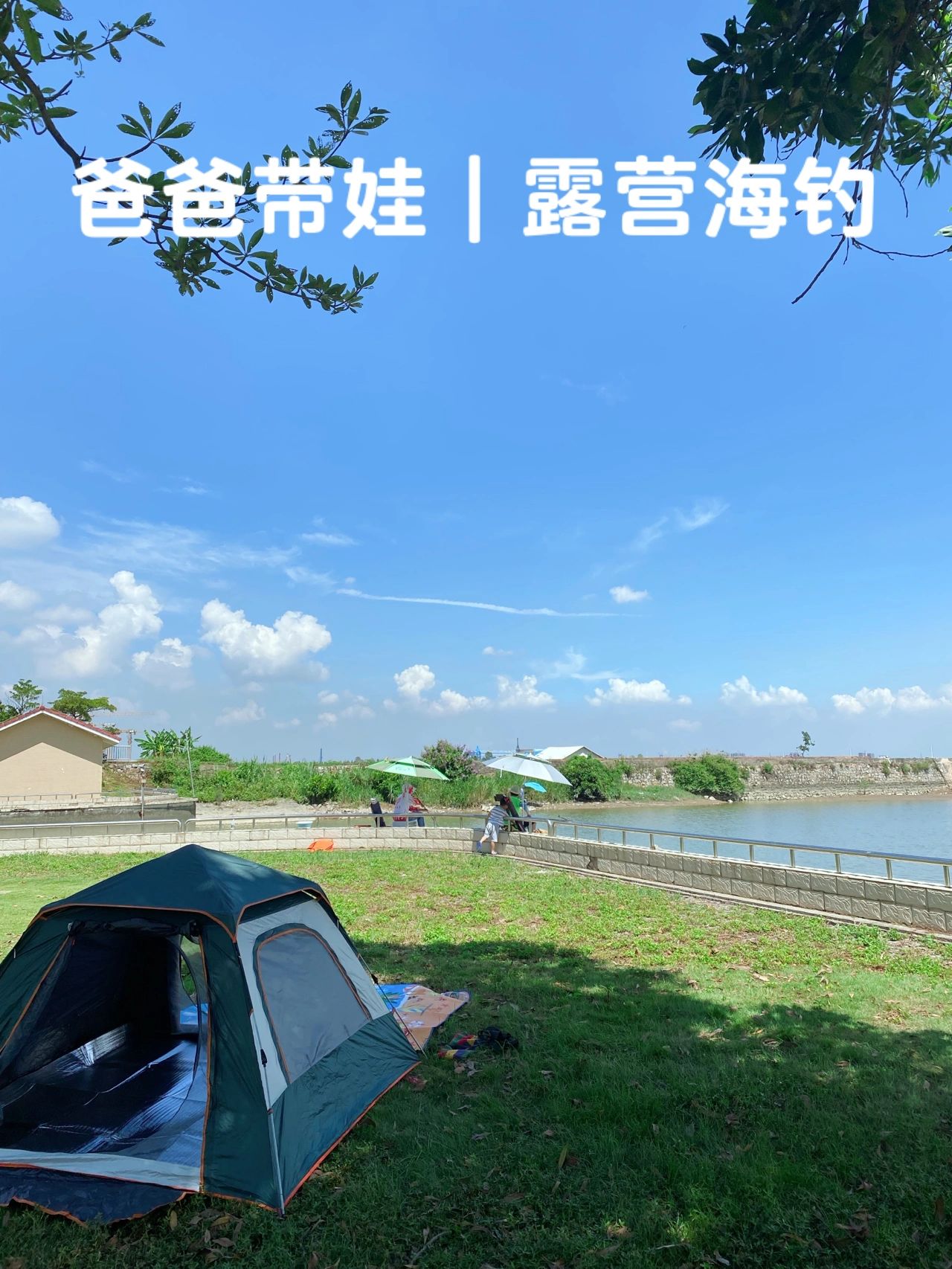 广州｜爸爸带娃0元露营海钓